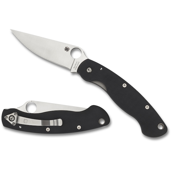 Spyderco 2024 Spyderco Military Model G-10 Black Plain SPY-C36GPE - main